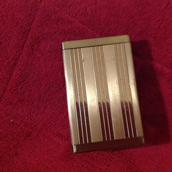 ROGERS "SLYDE-LOK" VINTAGE - BRASS BOX CIGARETTE HOLDER - Picture 2 of 6